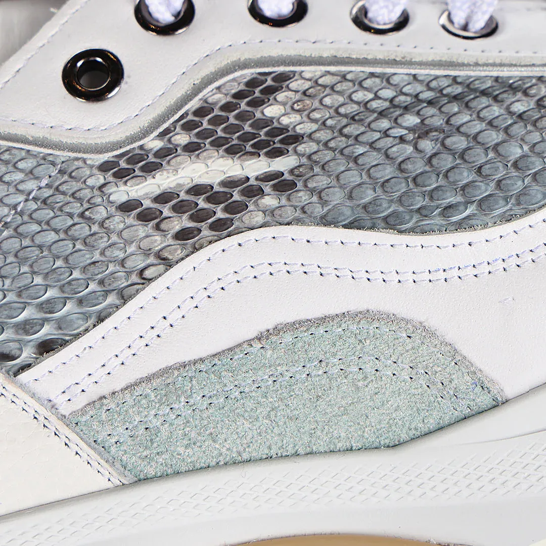 A09PBPN - white python sneakers for women