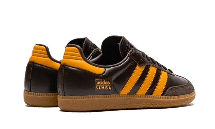 Adidas Samba OG Dark Brown Preloved Yellow