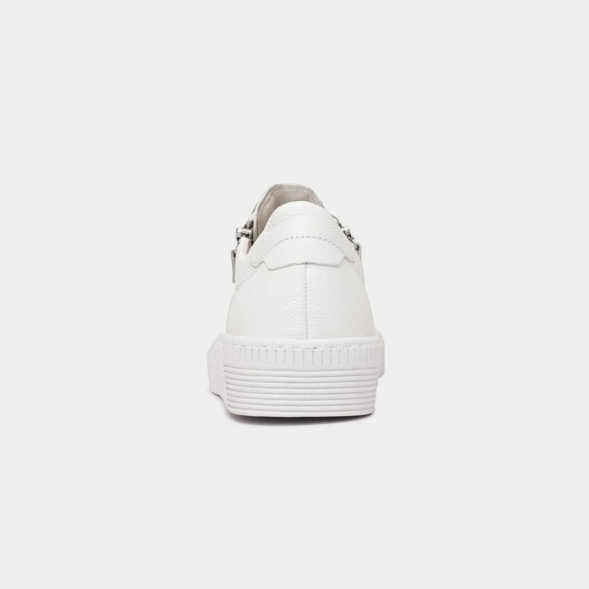 Amelia White Leather Sneakers