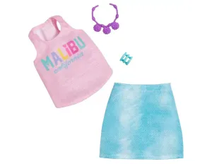 Barbie Complete Looks Fashions And Accessories Tank Top & Denim Skirt