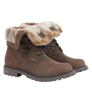 Barbour Ladies Hamsterley Roll Top Boots - Brown