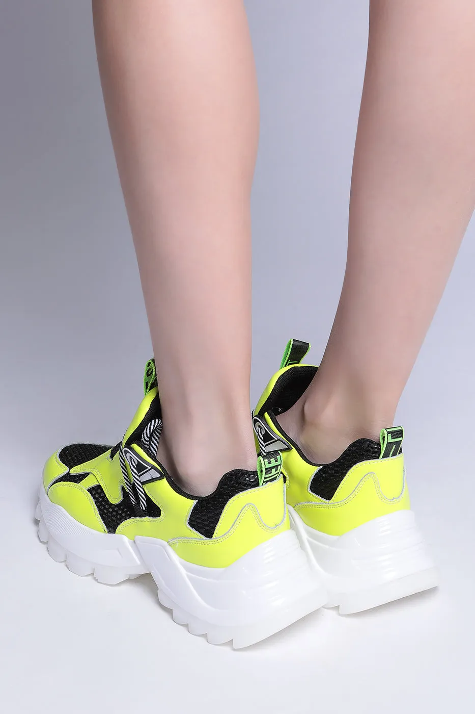 Bolt Chunky Sneakers - Neon