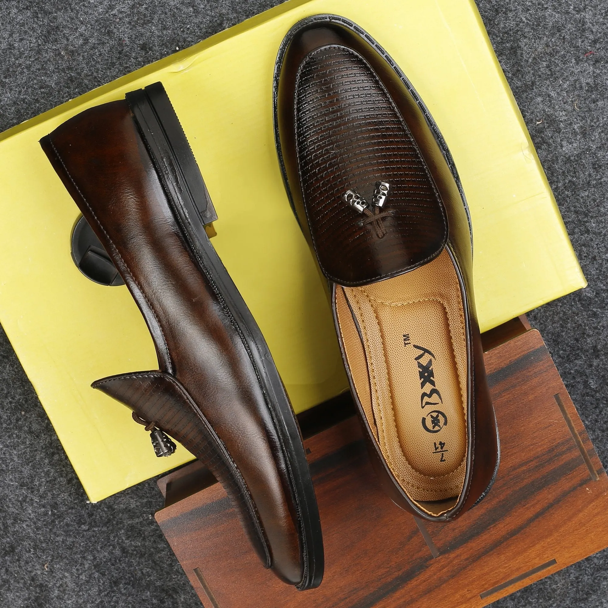 Bxxy's Men's Party Wear Tassel Casual Slip-ons