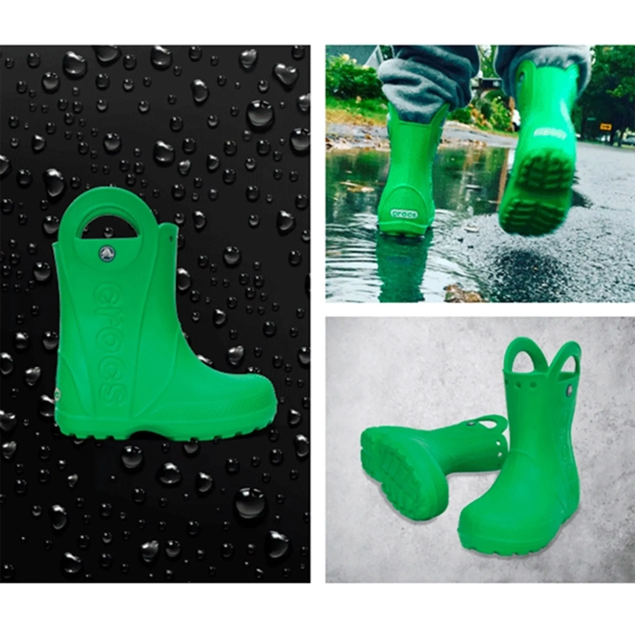 Crocs Handle It Rain Boots Grass Green