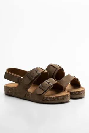 Double Strap Sandal Brown