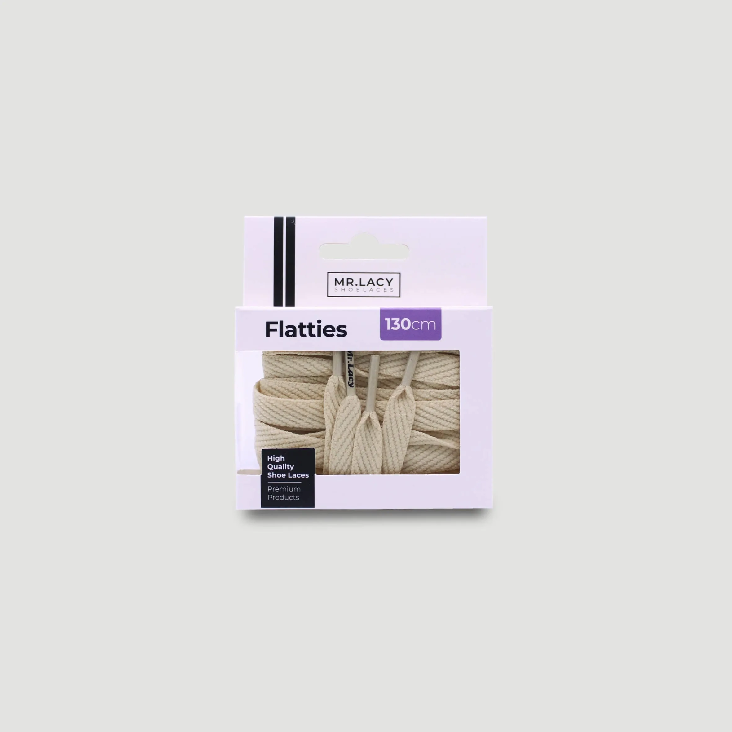 Flatties Shoelaces · Cream