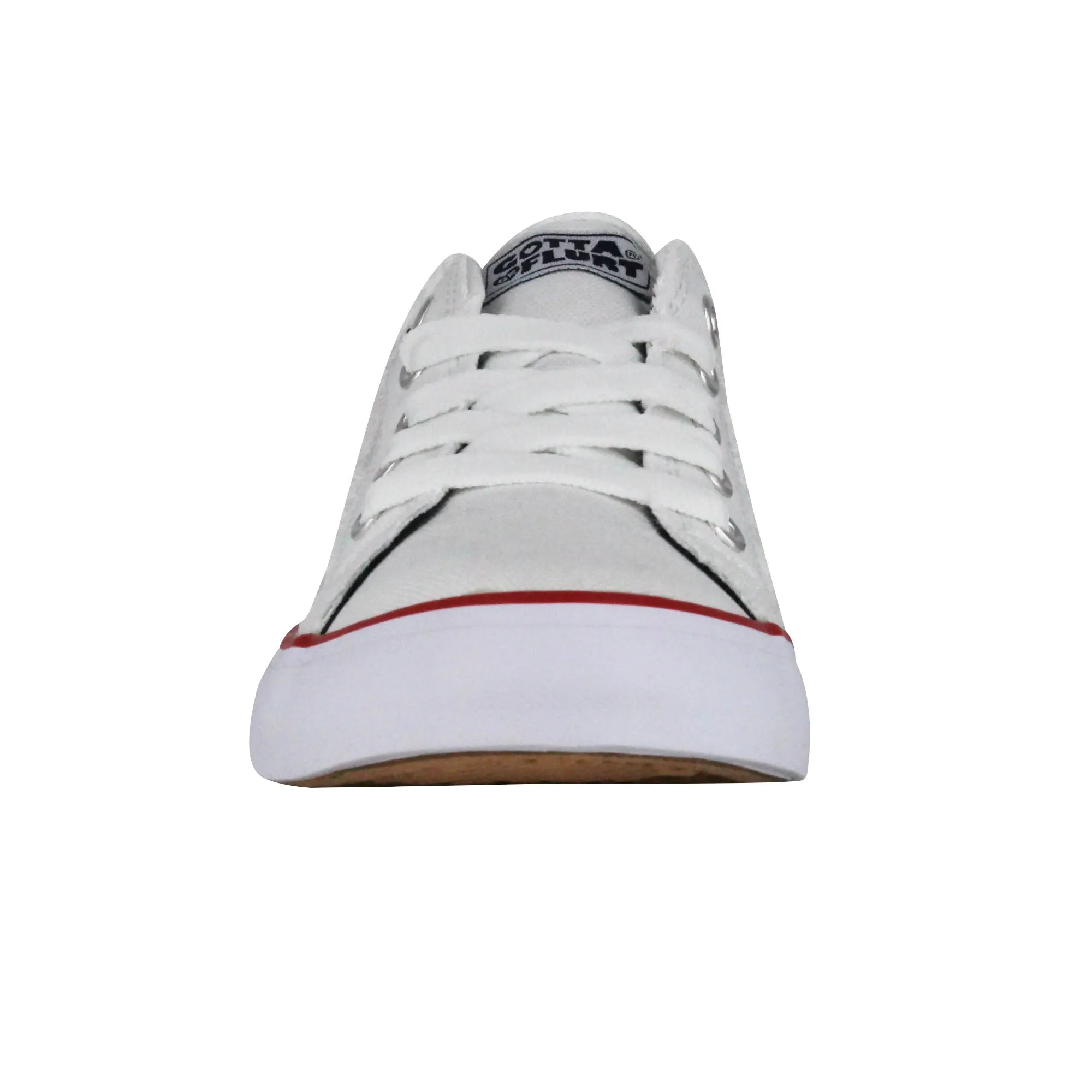 Gotta Flurt Women's Classic II White Canvas Low-Top Casual Sneaker