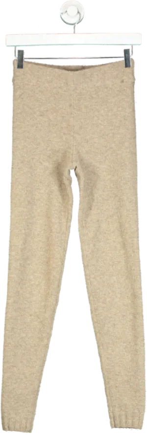 H&M Beige Knit Leggings UK XS