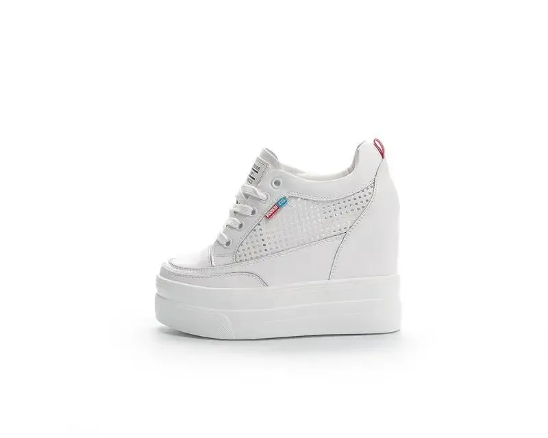 Joskaa 2024 New Comfortable White Platform Sneakers