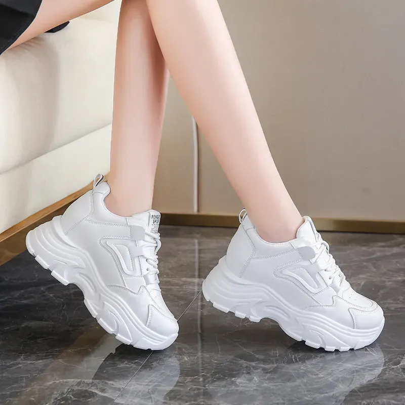 Joskaa 2024 New White Women's Sneakers Platform