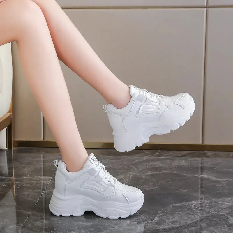 Joskaa 2024 New White Women's Sneakers Platform