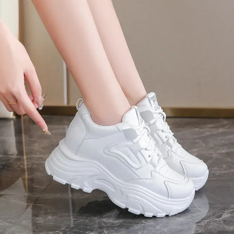 Joskaa 2024 New White Women's Sneakers Platform