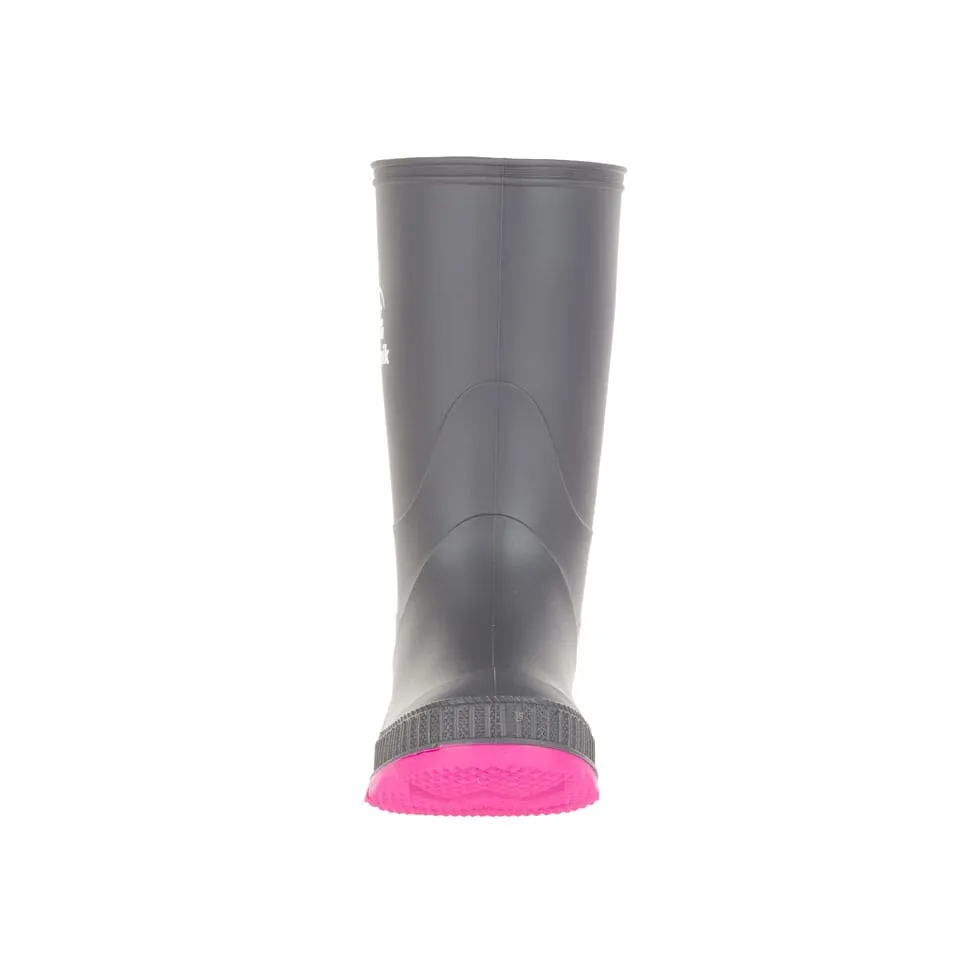 Kamik Charcoal/Magenta Stomp Toddler Rain Boot