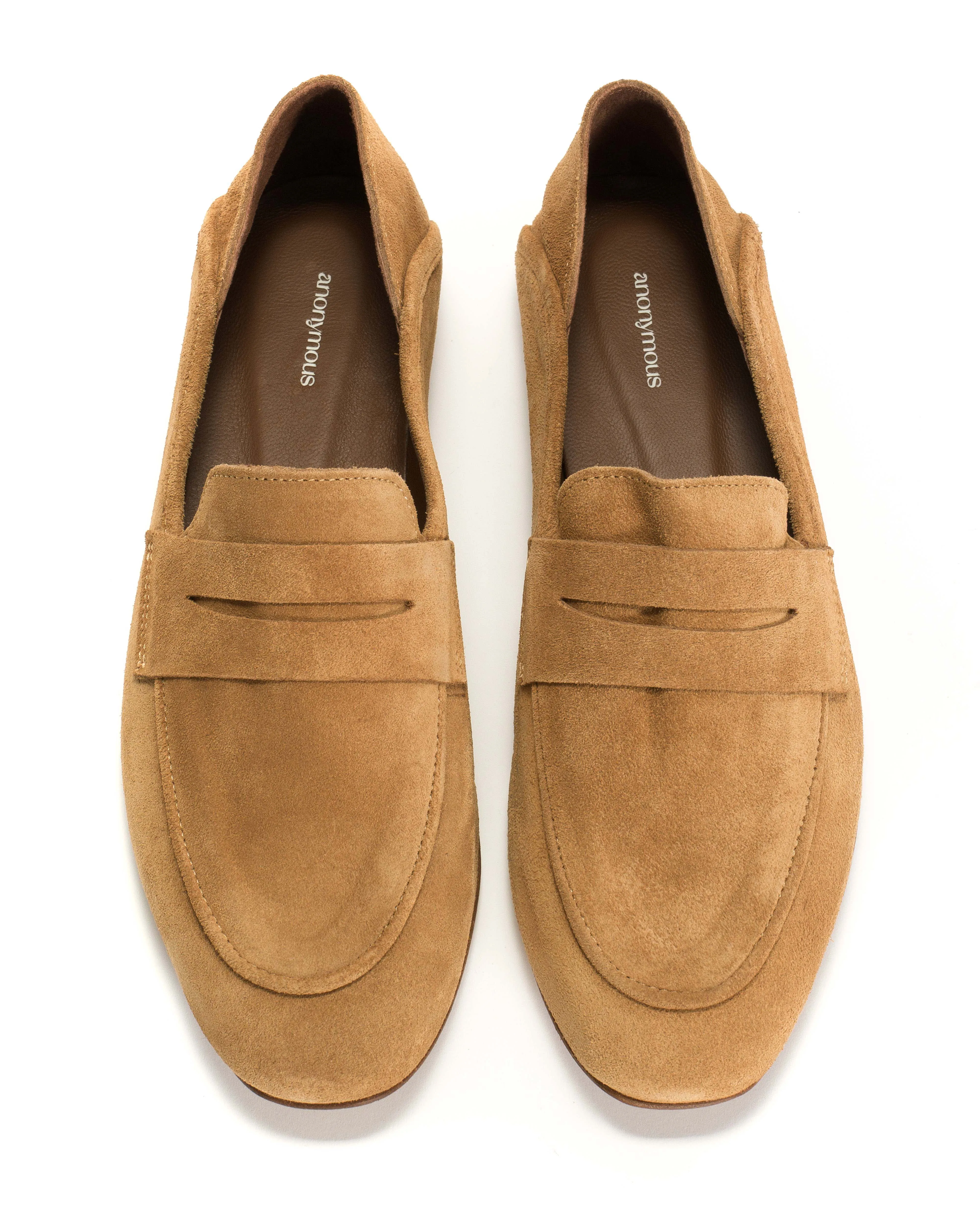 Lindsay Calf Suede Bamboo Brown