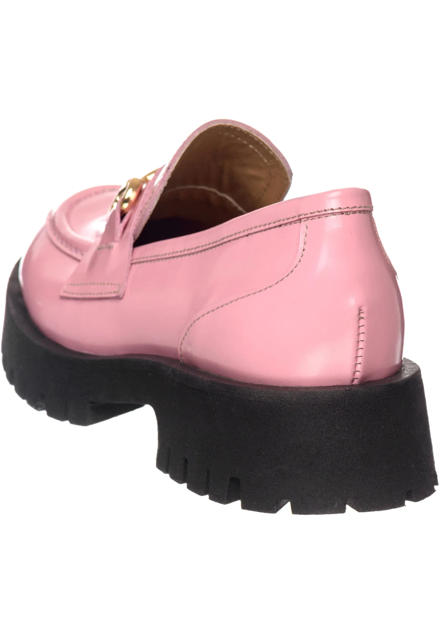 Luxe Glide Gold-Bit Loafers Josephine - Pink