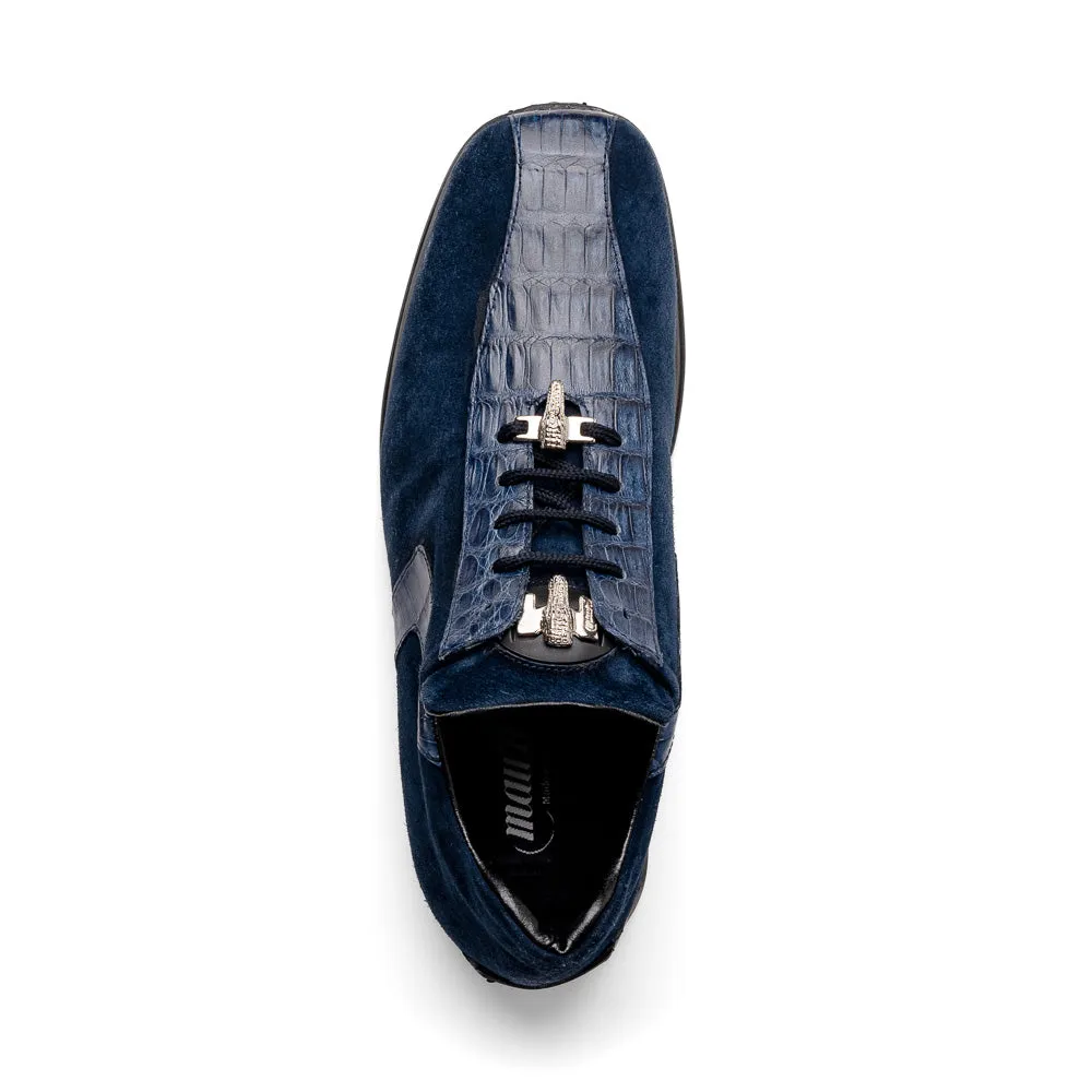 Mauri 9145/1 Wonder Blue Wisdom Cayman Suede Sneakers