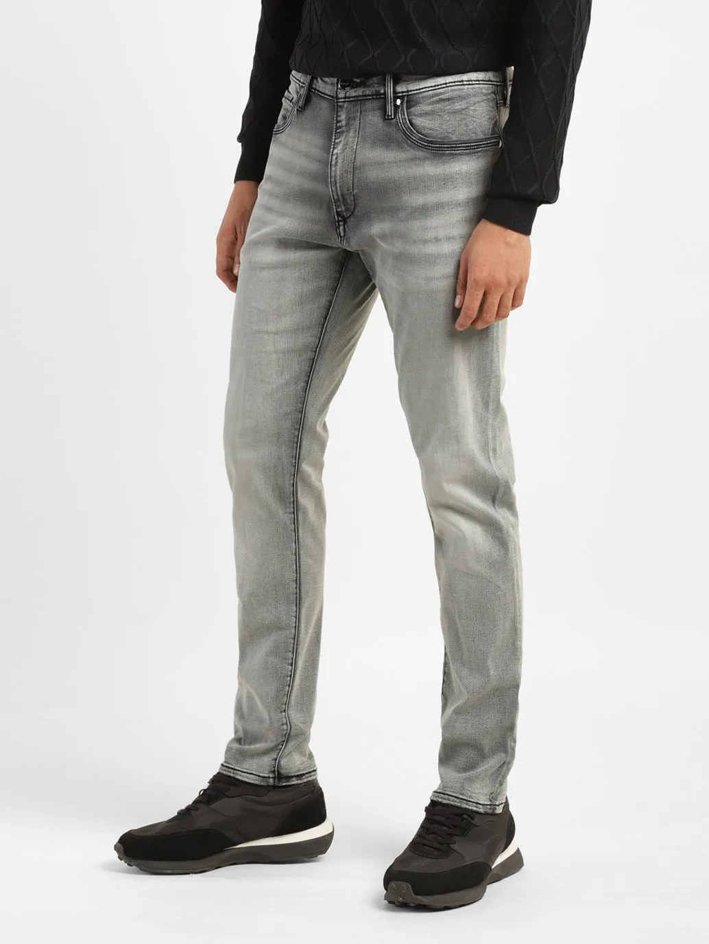 Men's 512 Light Grey Slim Tapered Fit Jeans