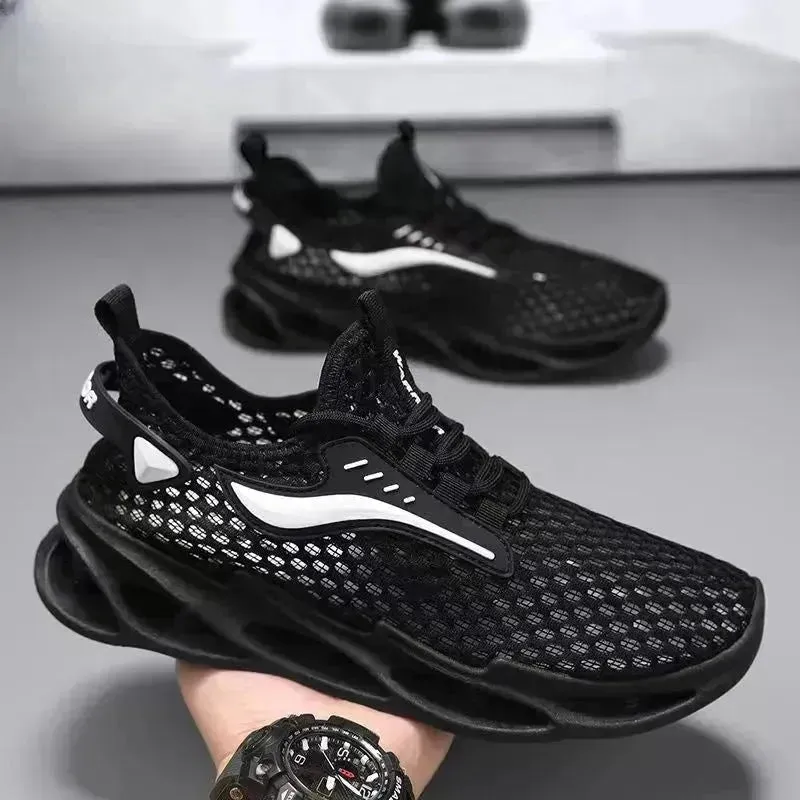 Men's Casual Walking Running Non slip  lace up sneakers