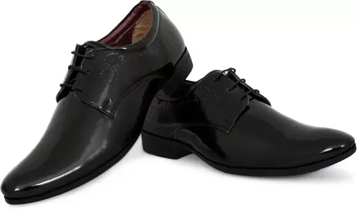 Men's Versatile Black Lace-Up Dress Shoes