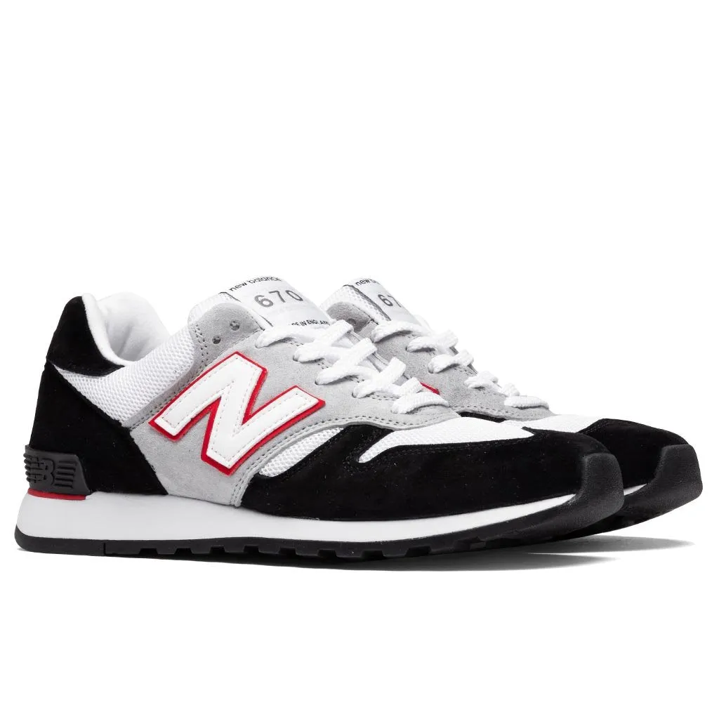 New Balance x Junya Watanabe MAN 670 - Black/White/Red