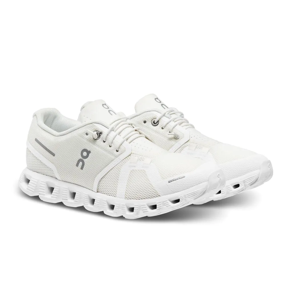 On Women's Cloud 5 Running Shoes Undyed White / White