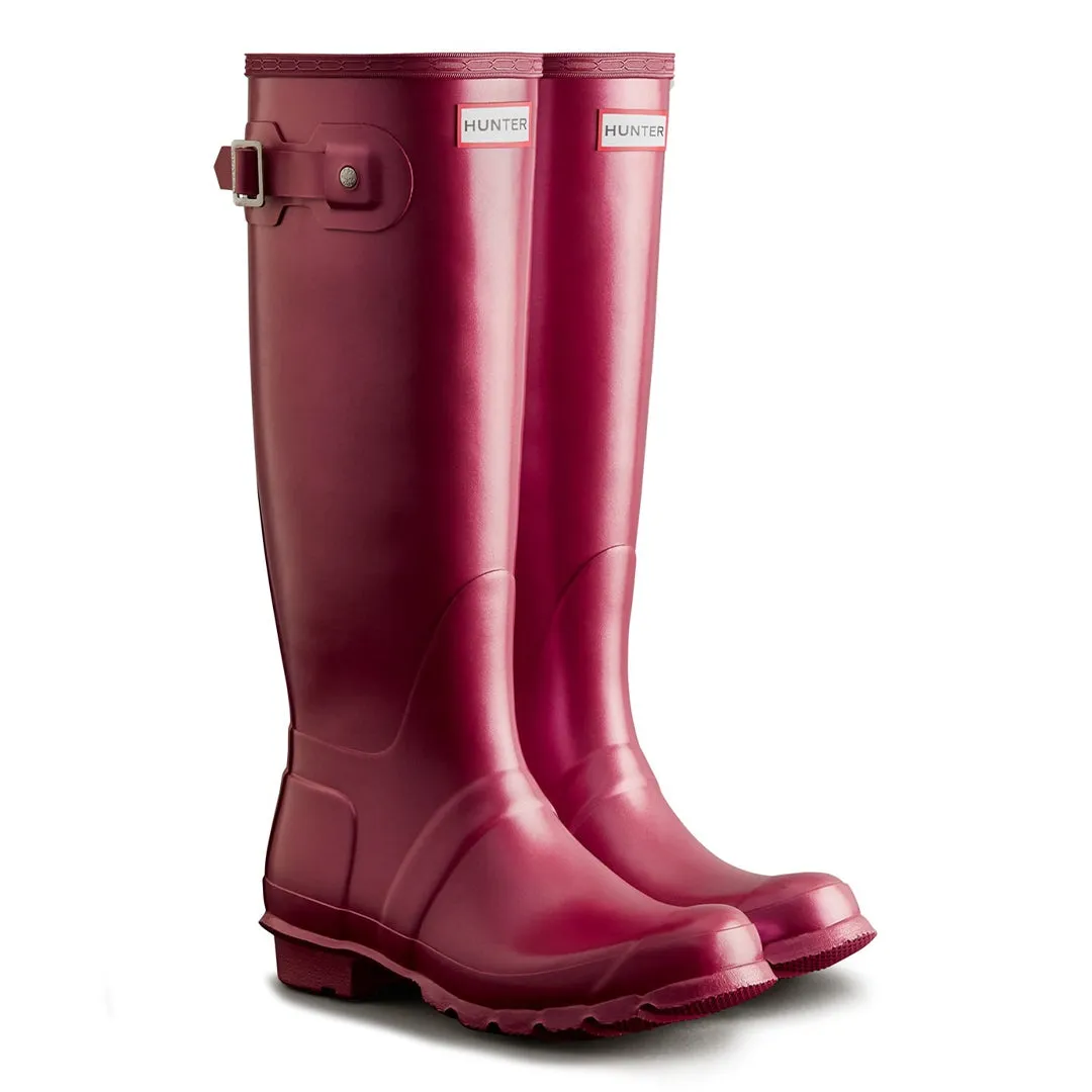 Original Tall Ladies Nebula Wellington - Hayes Burgundy by Hunter