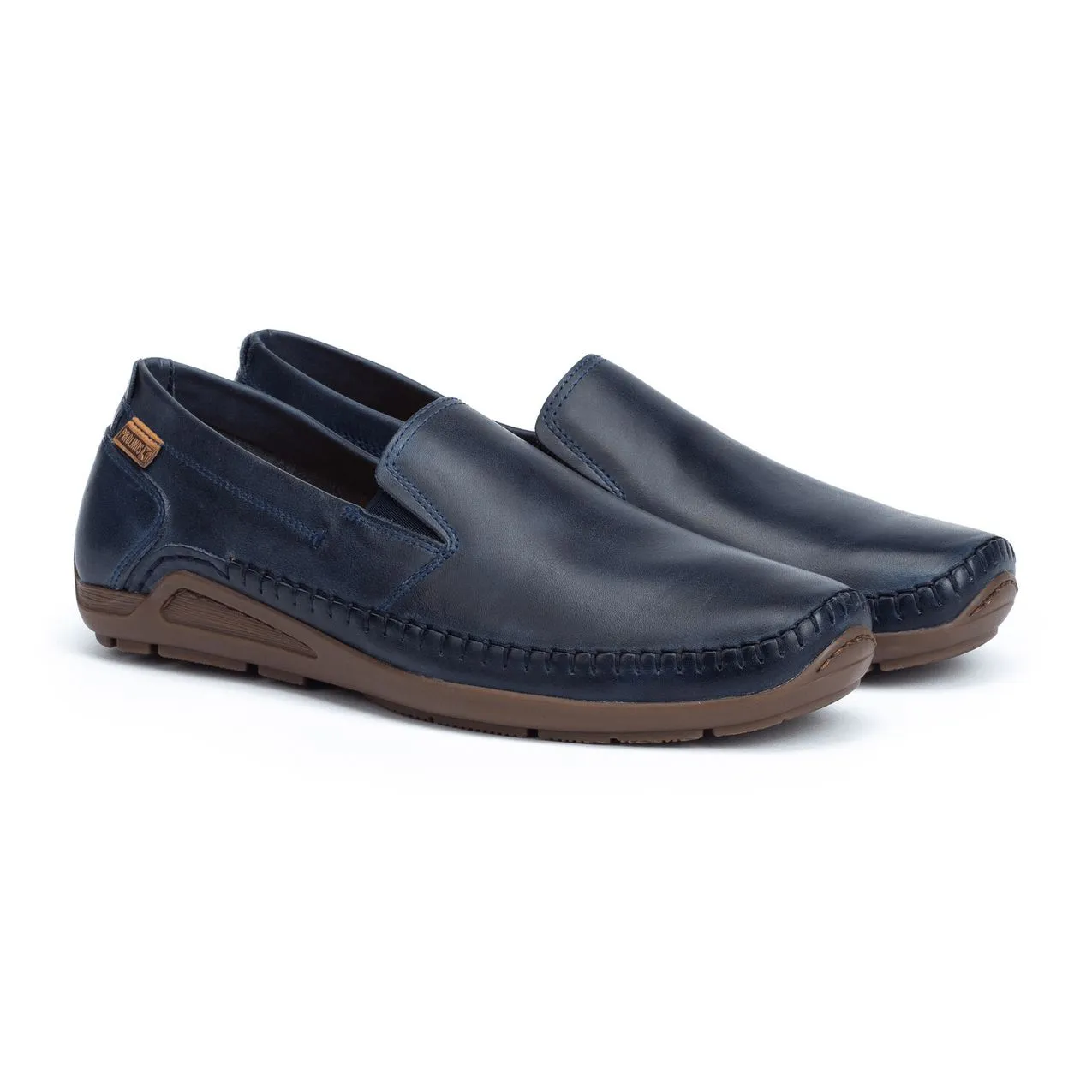 Pikolinos Azores 06H-5303 Mens Blue Leather Slip On Shoes