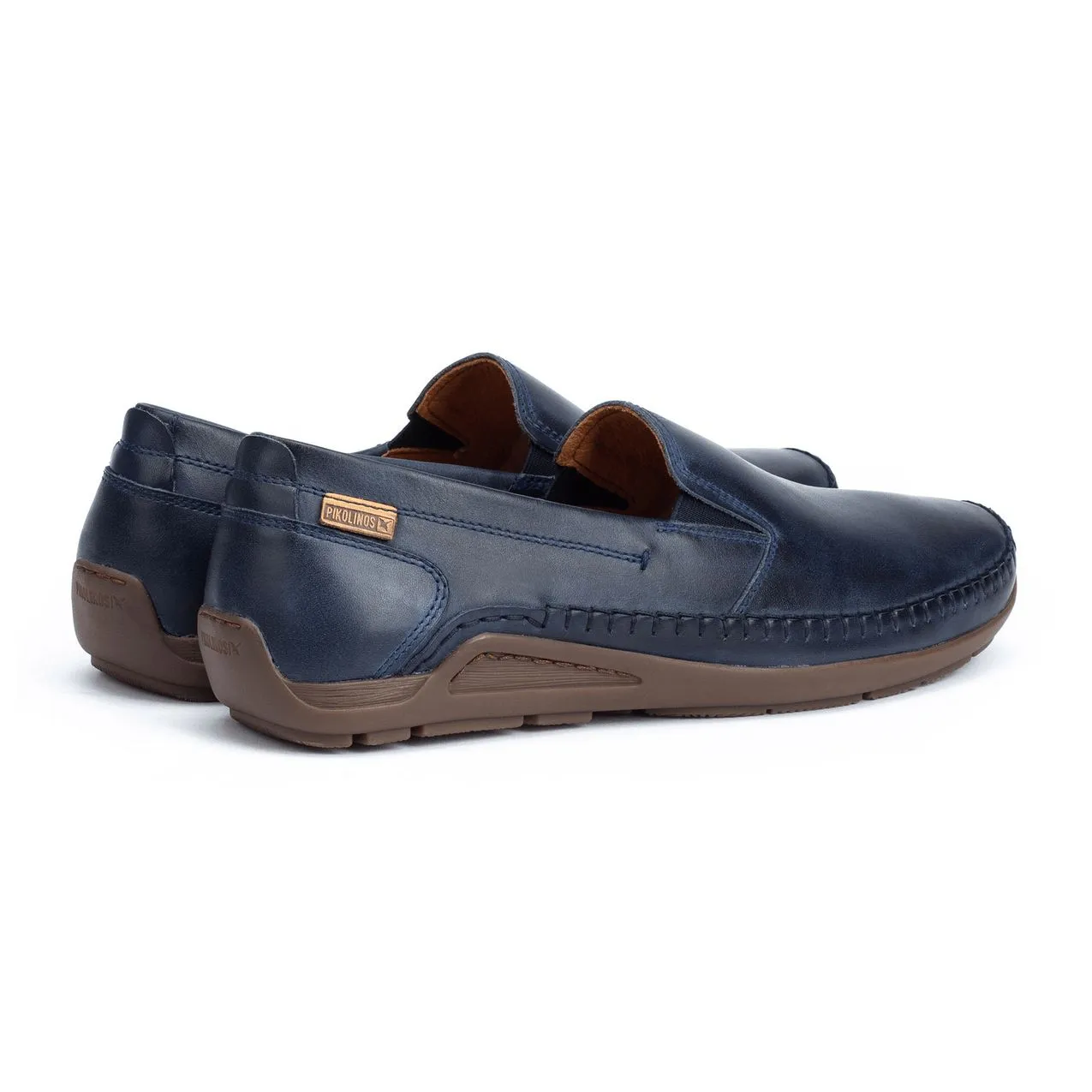 Pikolinos Azores 06H-5303 Mens Blue Leather Slip On Shoes