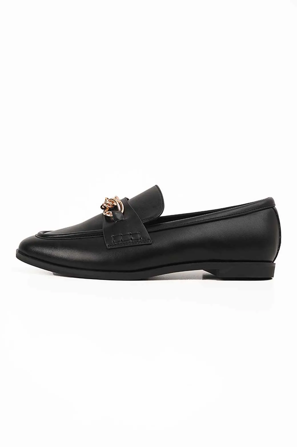 PLAIN CHAIN LOAFERS