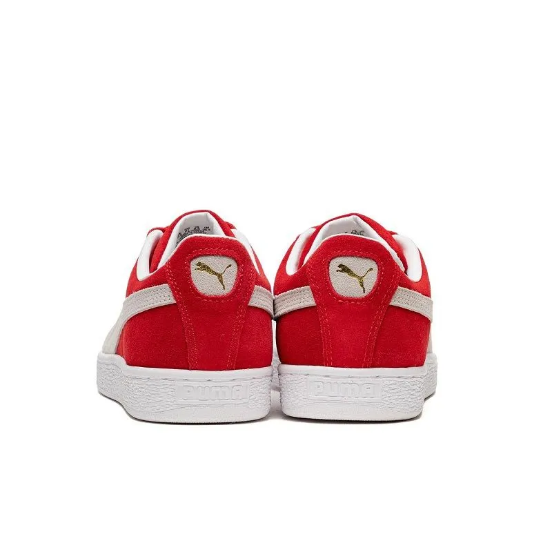 Puma Men's Suede Classic 21 Shoes - High Risk Red / White