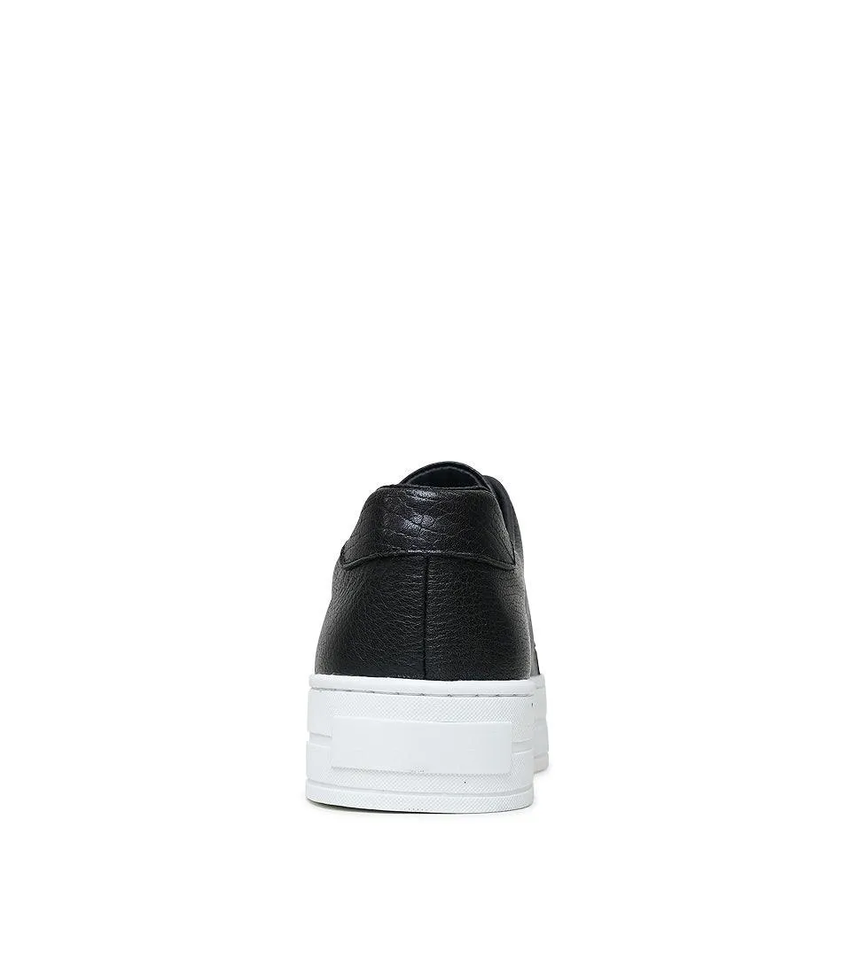 Shia Black Leather Sneakers