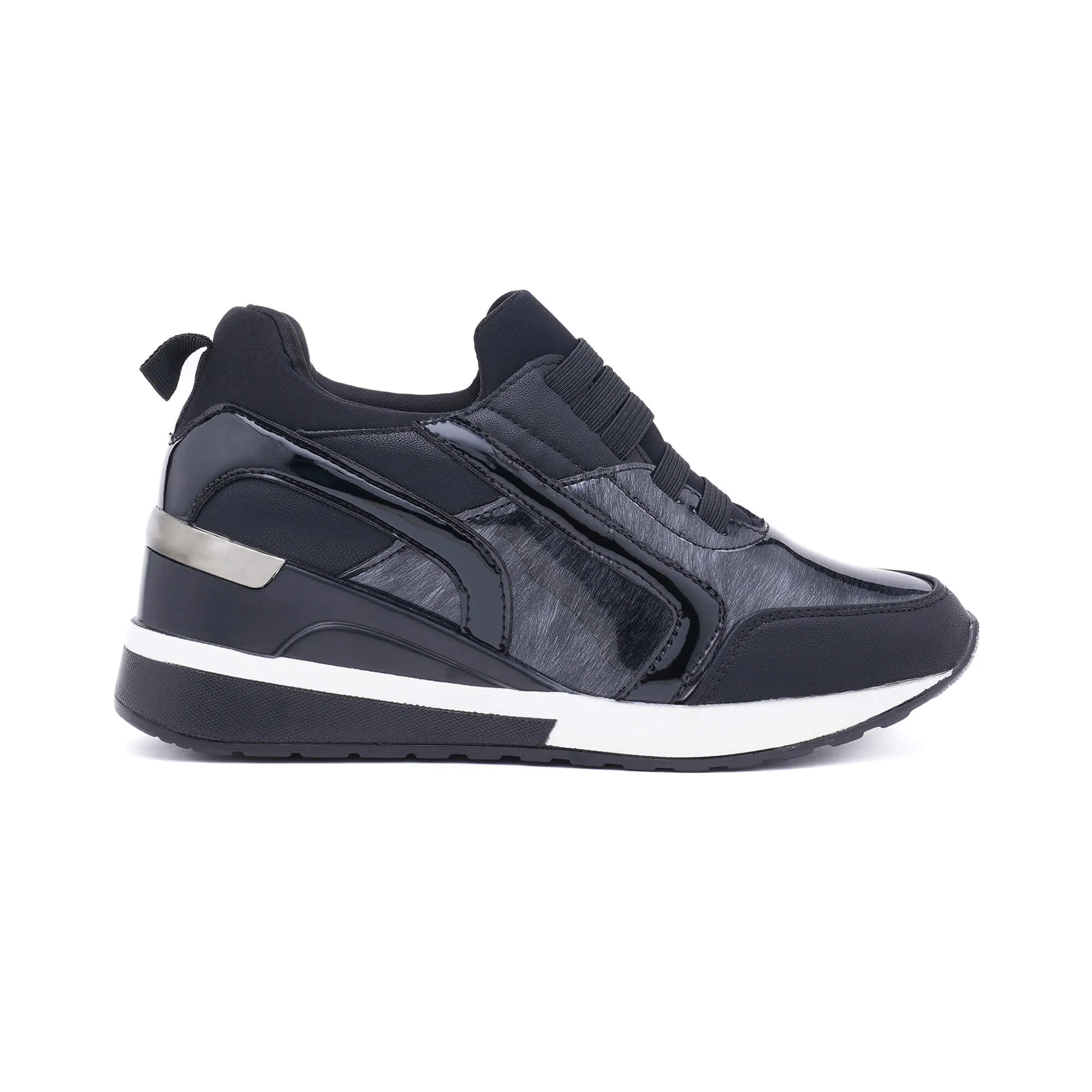 Siena Black Silver Sneakers