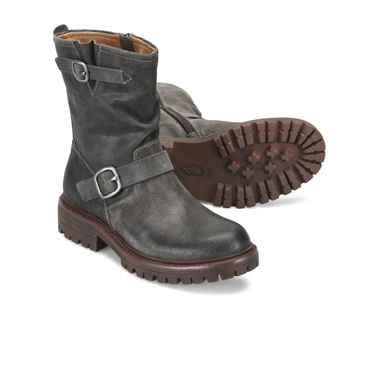 Sofft Amberlynn Moto Boot (Women) - Carbon Grey