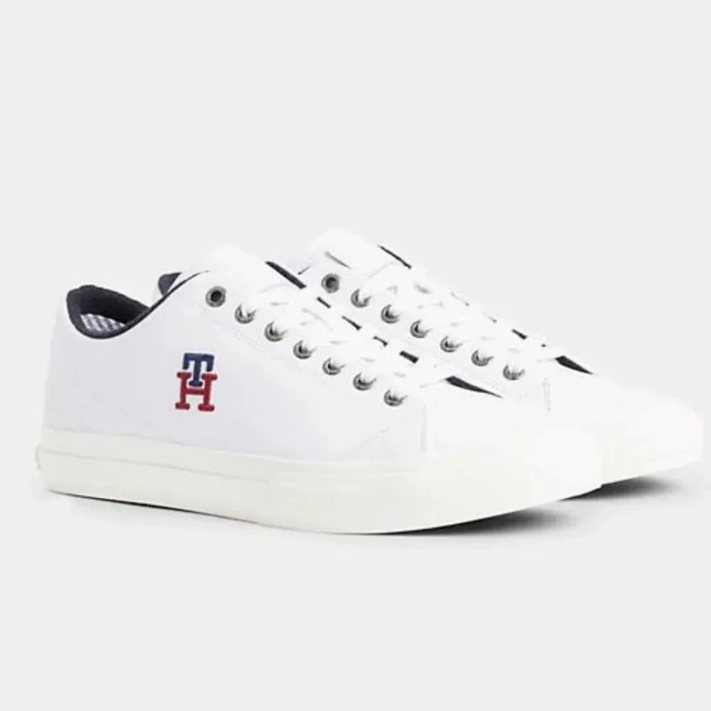 Tommy Hilfiger Hi Vulc Street Low Leather Men FM0FM0470-WHT