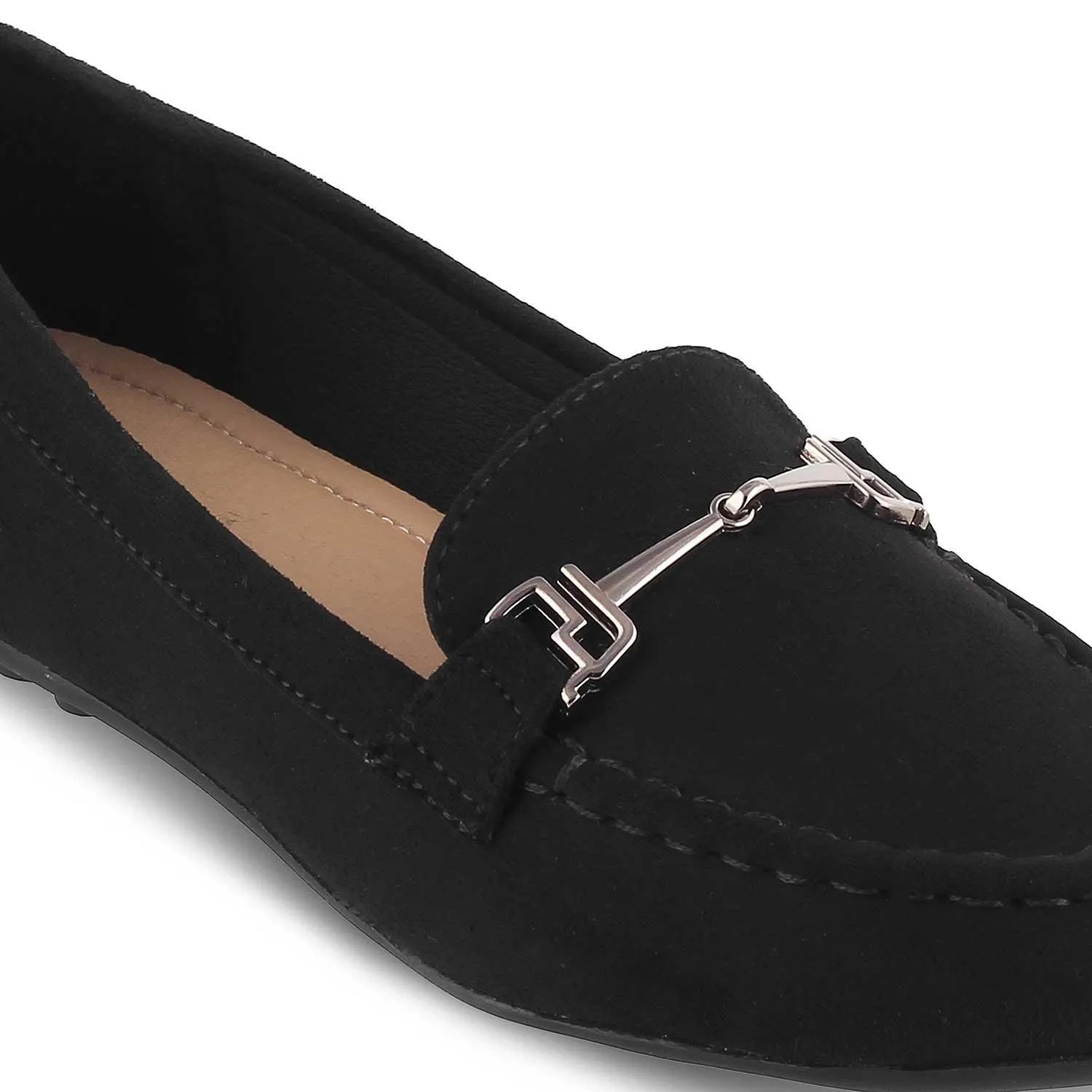 Tresmode Sangelus Black Women's Dress Loafers