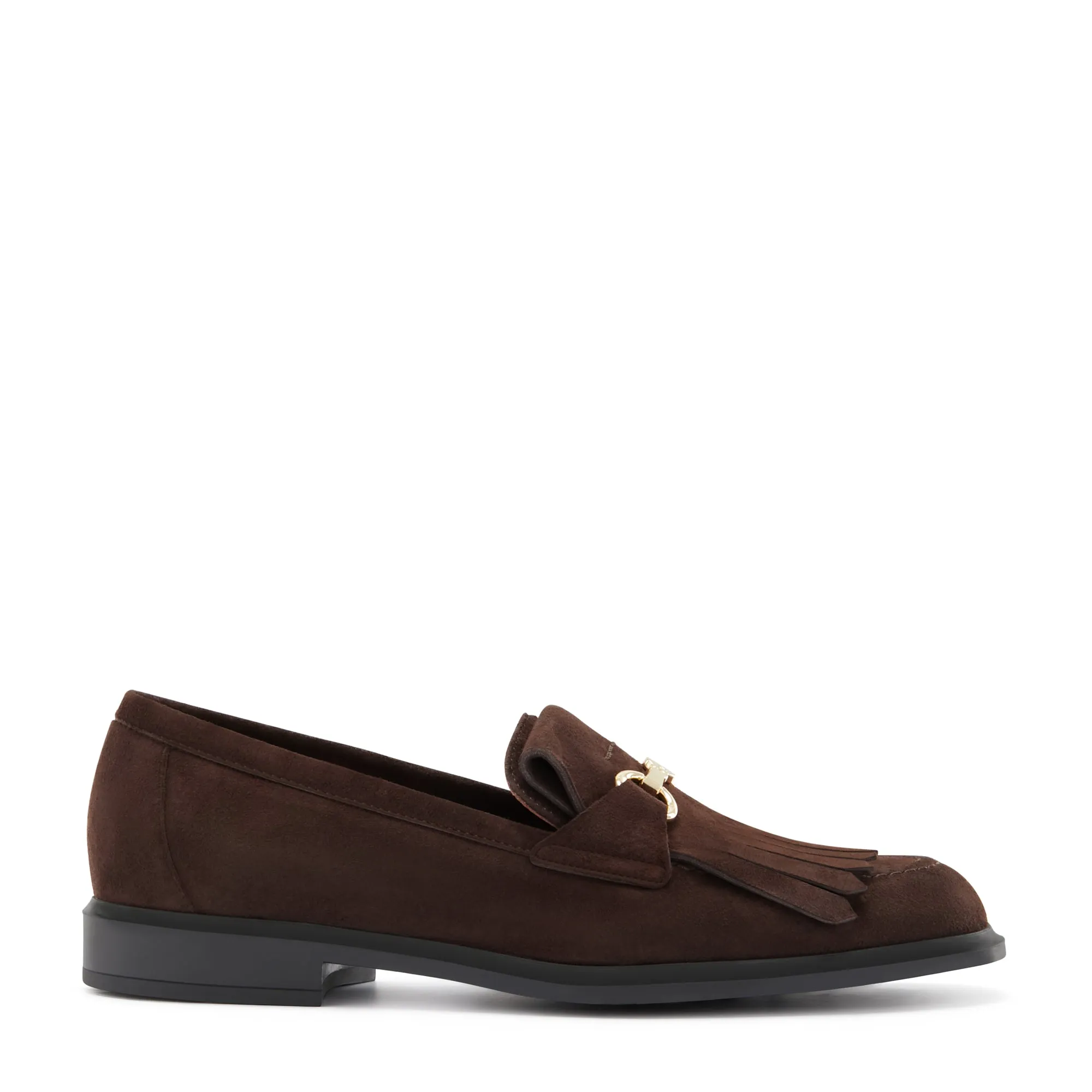 Vendôme Lave brown suede loafers